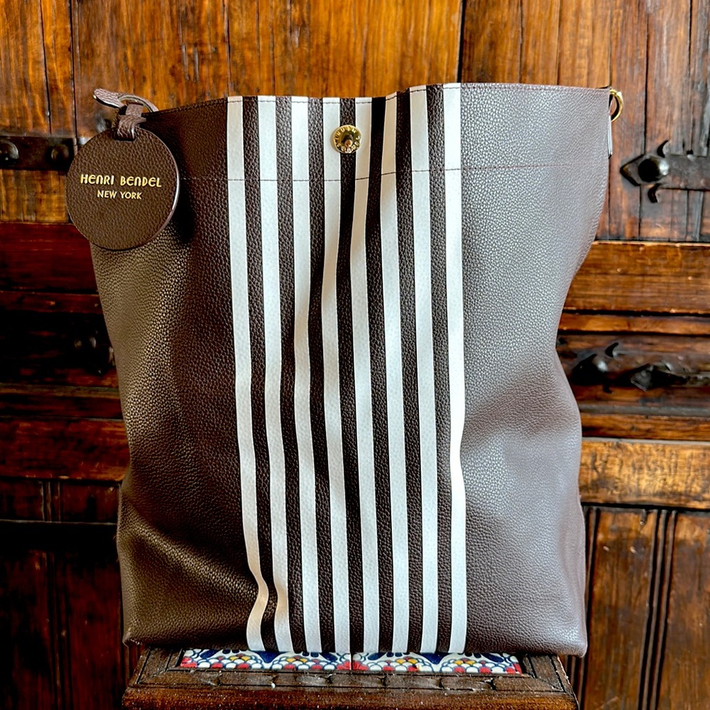 Henri Bendel XL Centennial Striped Tote